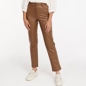 Reitmans‎ High-Waisted Straight-Leg Vegan Leather
